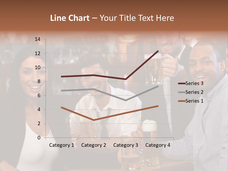 Drinks Camera Friends PowerPoint Template