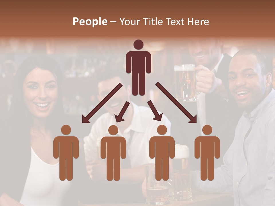 Drinks Camera Friends PowerPoint Template