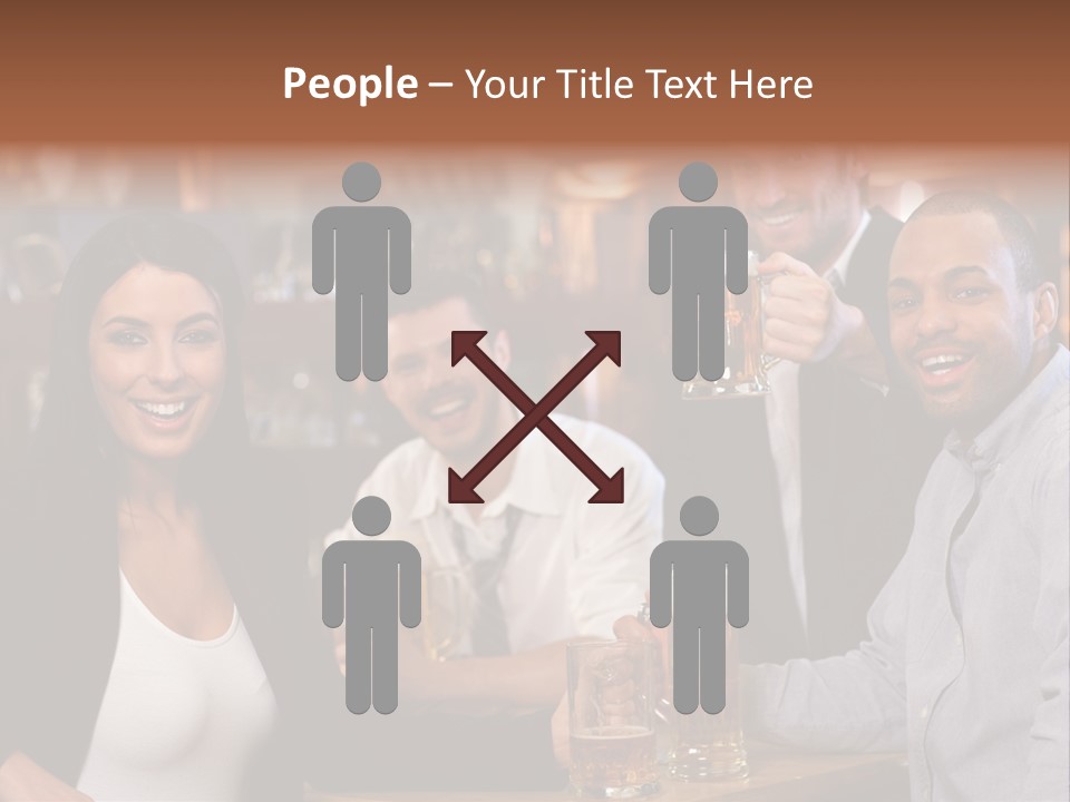 Drinks Camera Friends PowerPoint Template