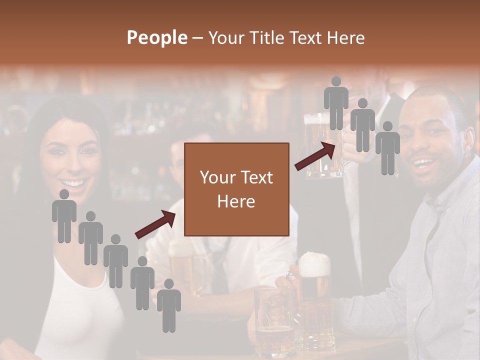 Drinks Camera Friends PowerPoint Template