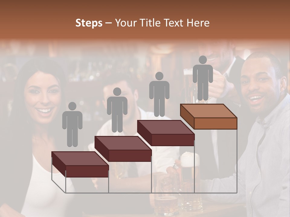Drinks Camera Friends PowerPoint Template