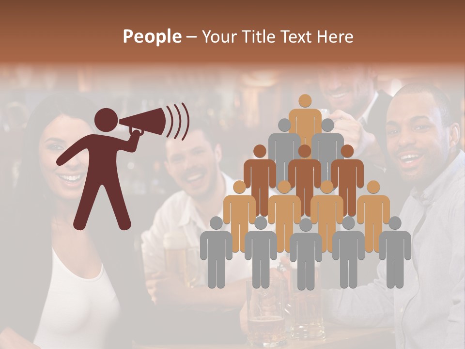 Drinks Camera Friends PowerPoint Template