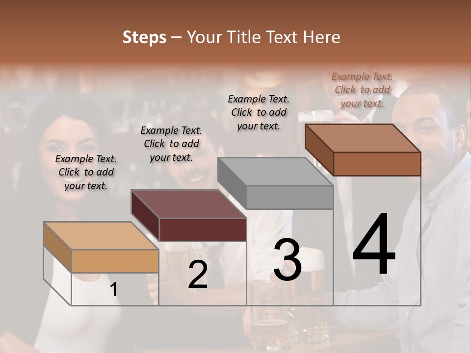 Drinks Camera Friends PowerPoint Template