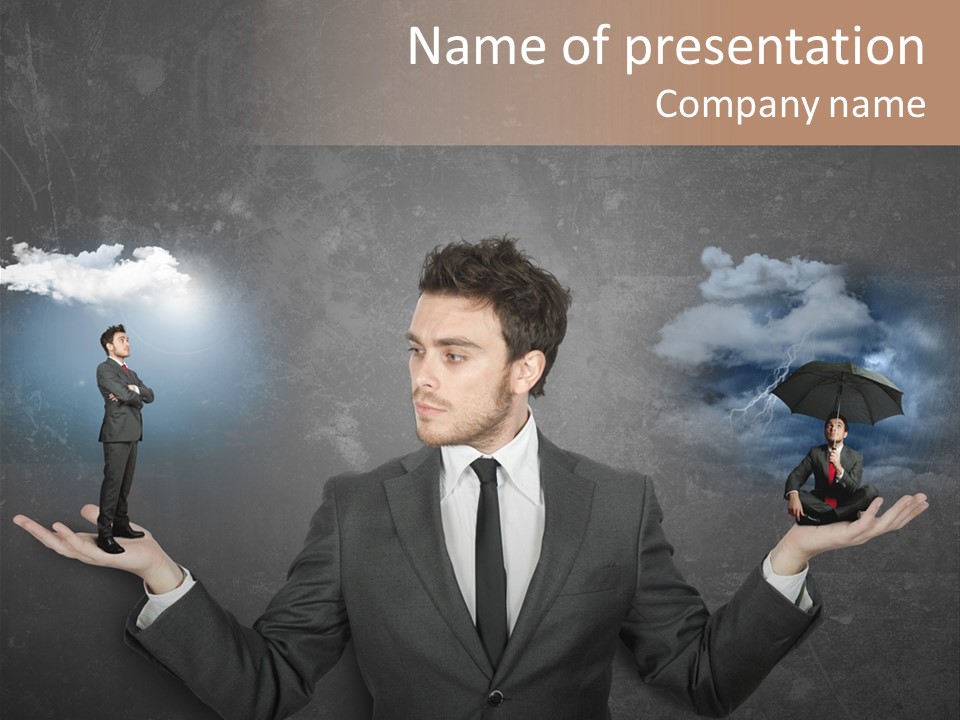 Distraught Stress Stressful PowerPoint Template