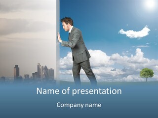 Grass Sky Environmental PowerPoint Template