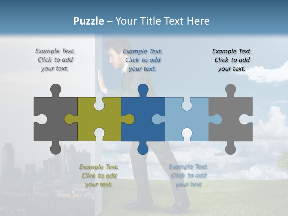 Grass Sky Environmental PowerPoint Template