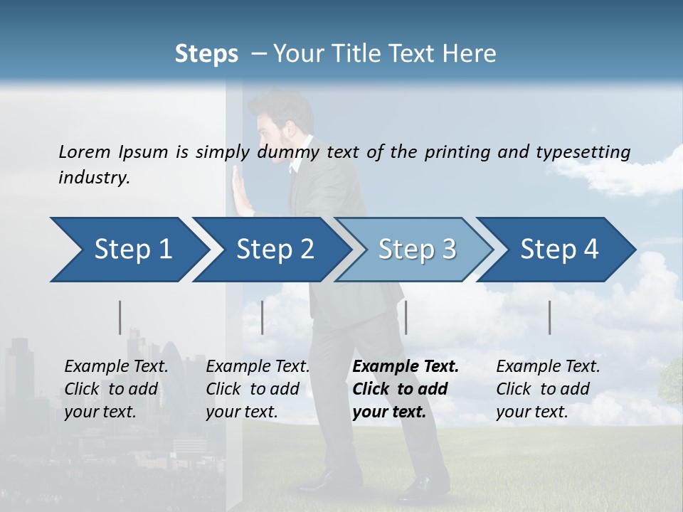 Grass Sky Environmental PowerPoint Template