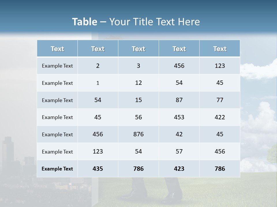 Grass Sky Environmental PowerPoint Template