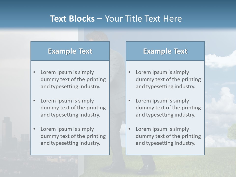 Grass Sky Environmental PowerPoint Template