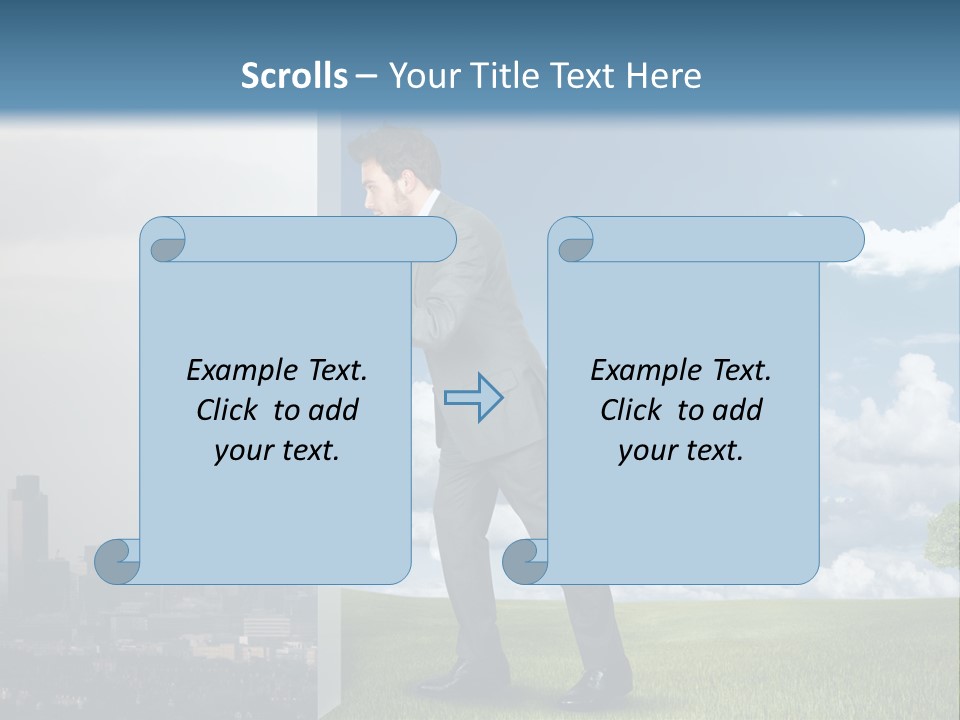 Grass Sky Environmental PowerPoint Template