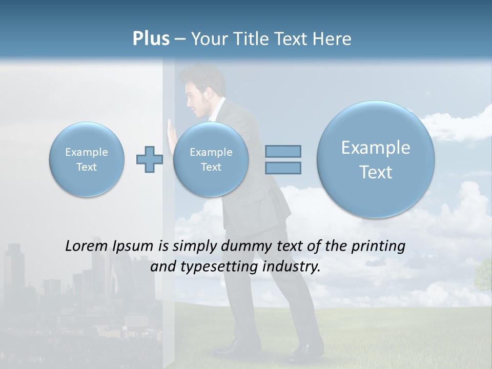 Grass Sky Environmental PowerPoint Template