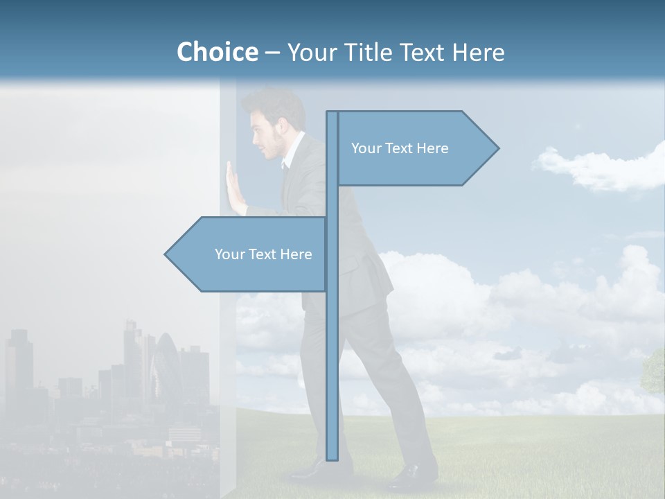 Grass Sky Environmental PowerPoint Template