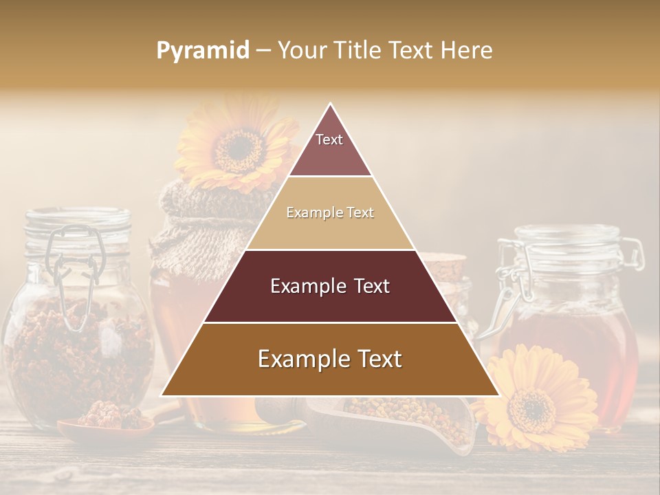 Bees Table Flowers PowerPoint Template