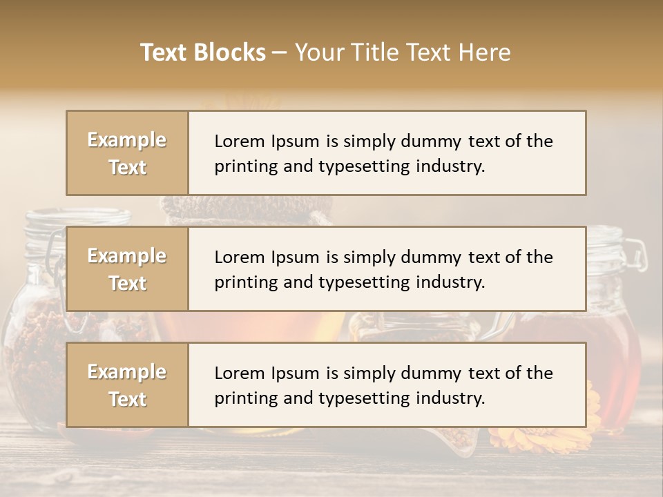 Bees Table Flowers PowerPoint Template