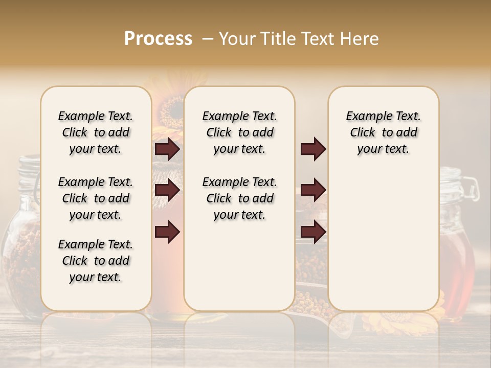 Bees Table Flowers PowerPoint Template