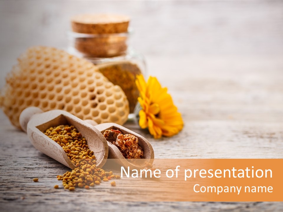 Medicine Combing Apiculture PowerPoint Template