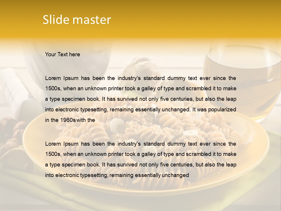 Gourmet Course Cuisine PowerPoint Template