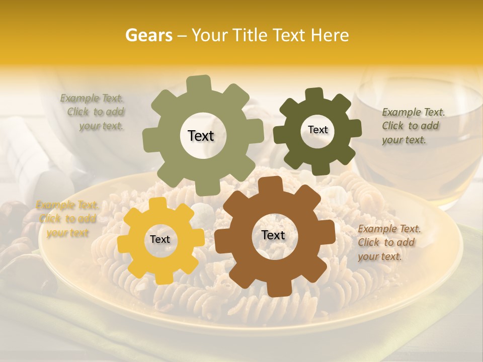 Gourmet Course Cuisine PowerPoint Template