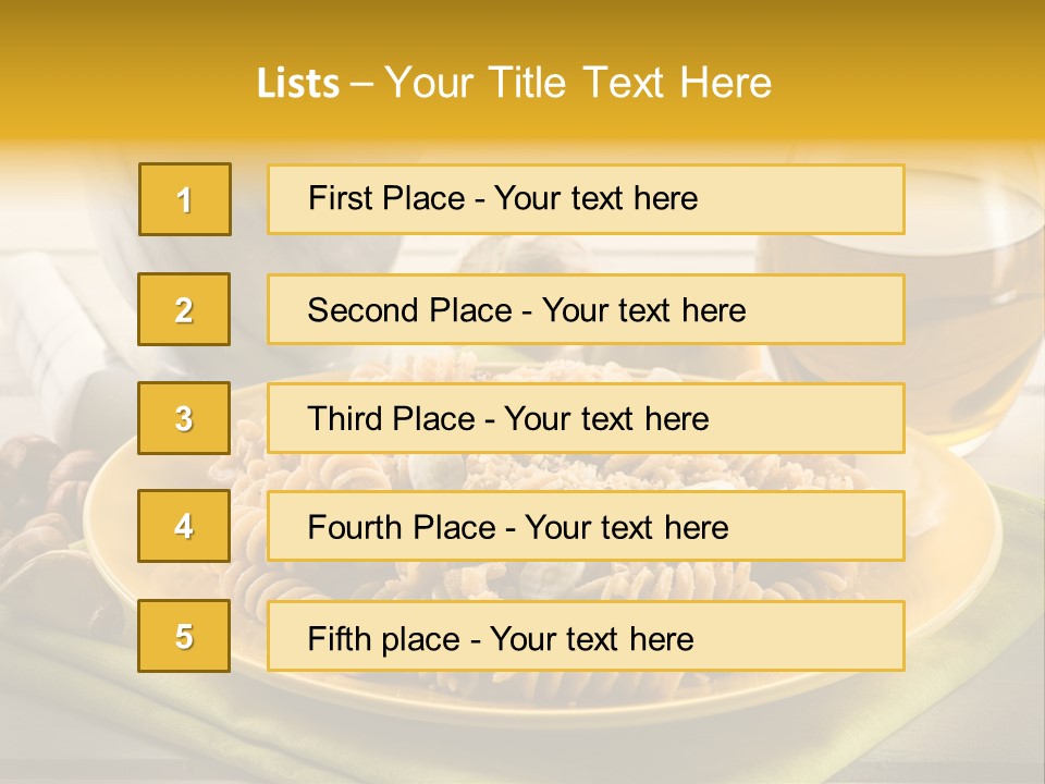 Gourmet Course Cuisine PowerPoint Template