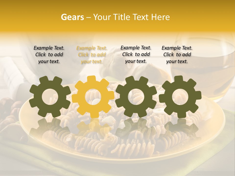 Gourmet Course Cuisine PowerPoint Template