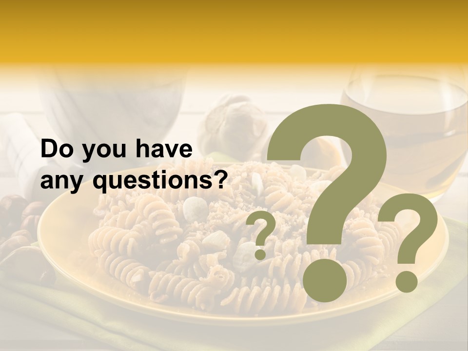 Gourmet Course Cuisine PowerPoint Template