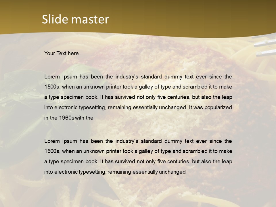 Sugo Italiana Pomodoro PowerPoint Template