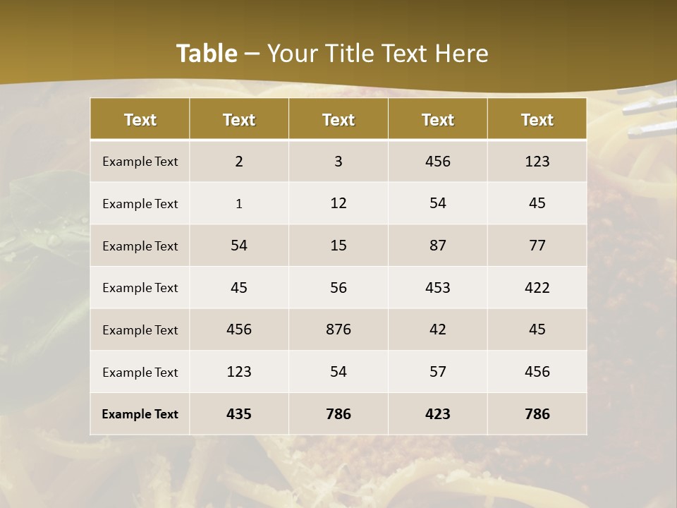 Sugo Italiana Pomodoro PowerPoint Template