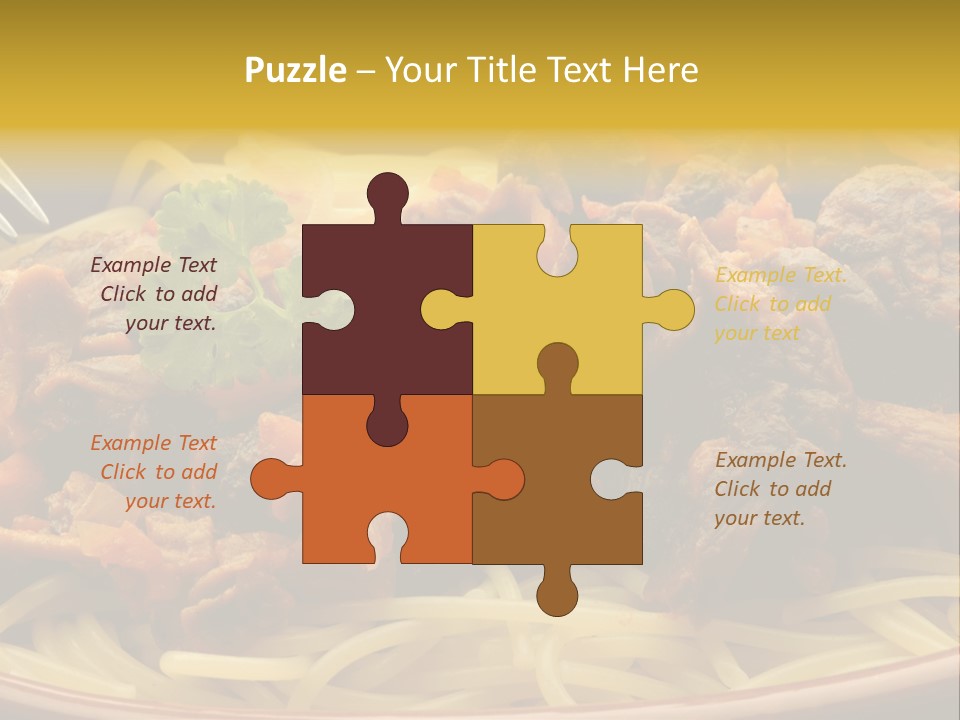 Mushroom Pasta Italy PowerPoint Template