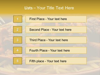 Mushroom Pasta Italy PowerPoint Template