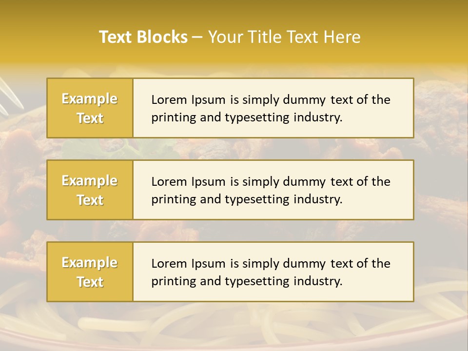 Mushroom Pasta Italy PowerPoint Template