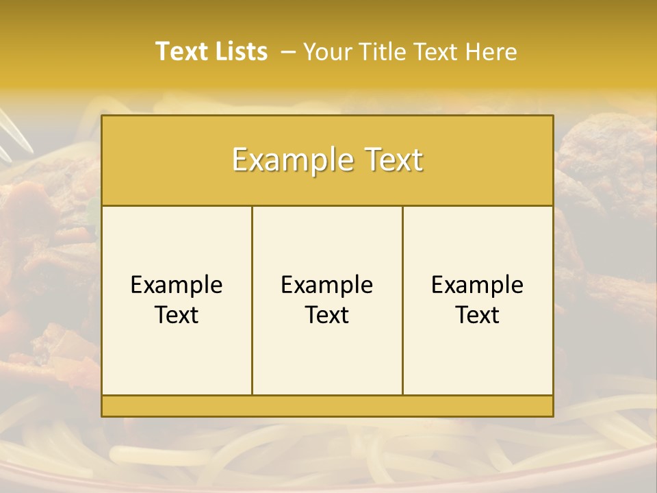 Mushroom Pasta Italy PowerPoint Template