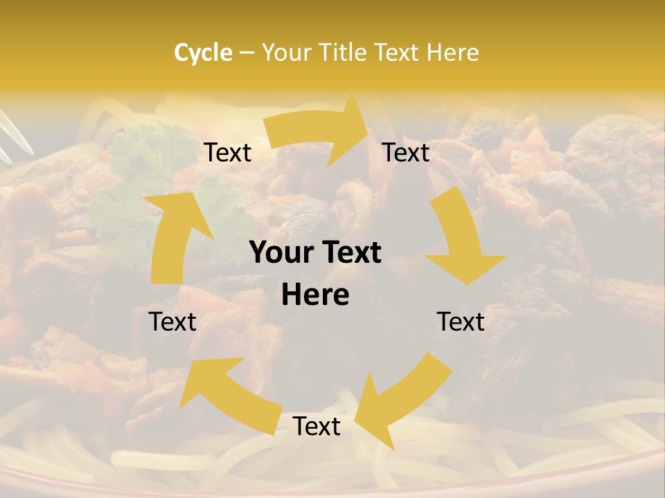 Mushroom Pasta Italy PowerPoint Template