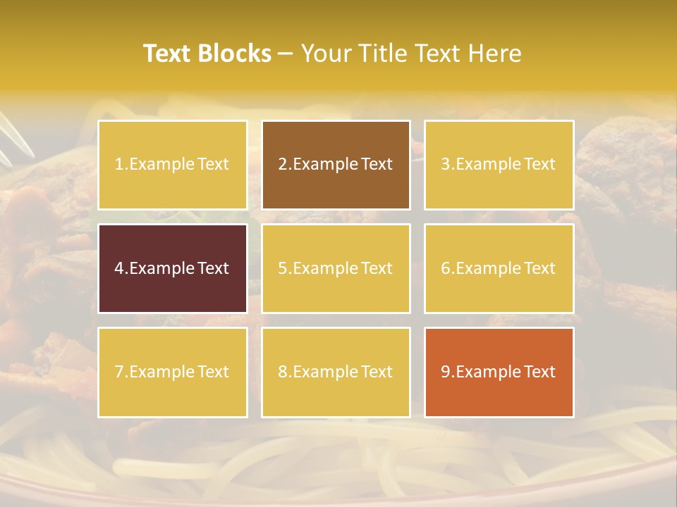 Mushroom Pasta Italy PowerPoint Template