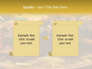 Mushroom Pasta Italy PowerPoint Template