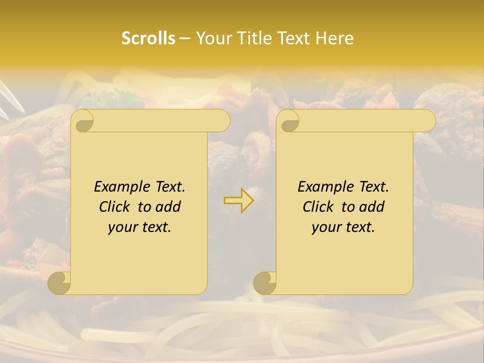 Mushroom Pasta Italy PowerPoint Template