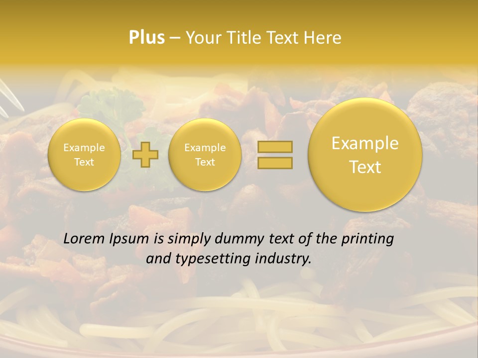 Mushroom Pasta Italy PowerPoint Template