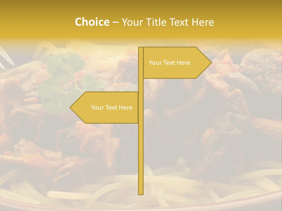 Mushroom Pasta Italy PowerPoint Template