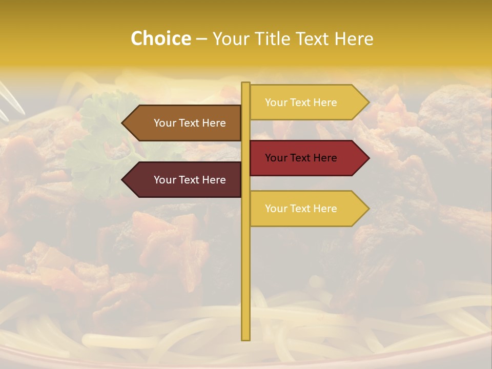 Mushroom Pasta Italy PowerPoint Template