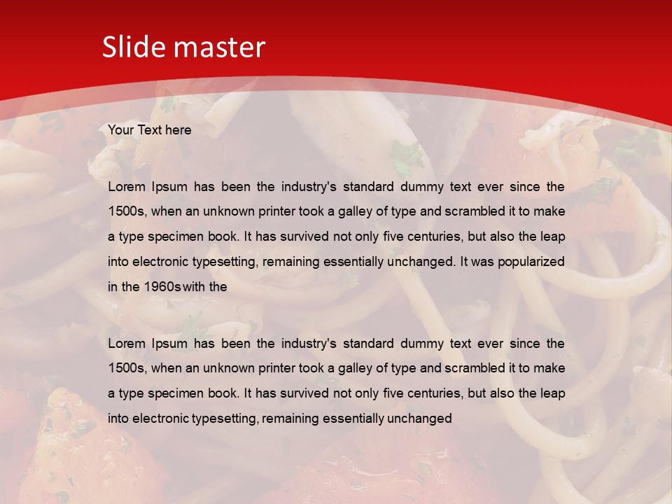 Nourriture Pates Recette PowerPoint Template