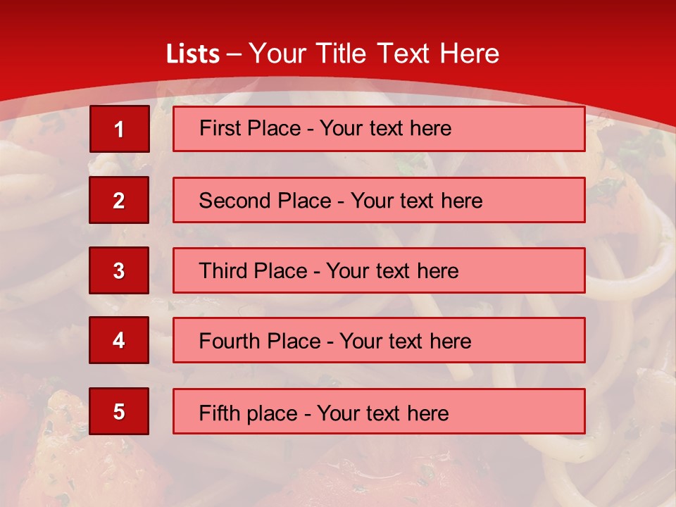 Nourriture Pates Recette PowerPoint Template