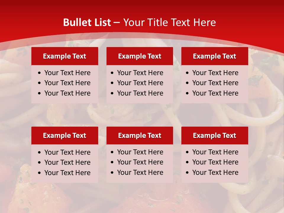 Nourriture Pates Recette PowerPoint Template