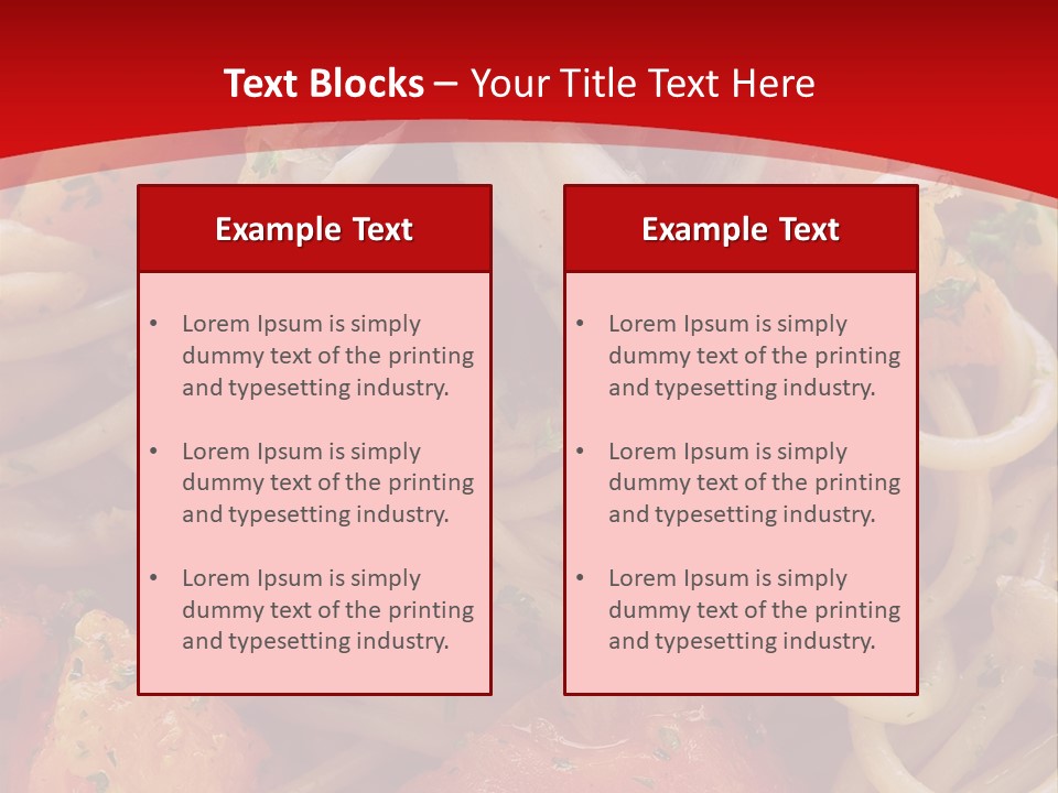 Nourriture Pates Recette PowerPoint Template