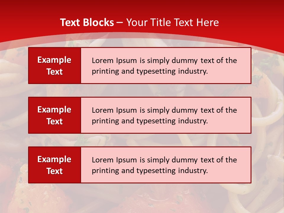 Nourriture Pates Recette PowerPoint Template