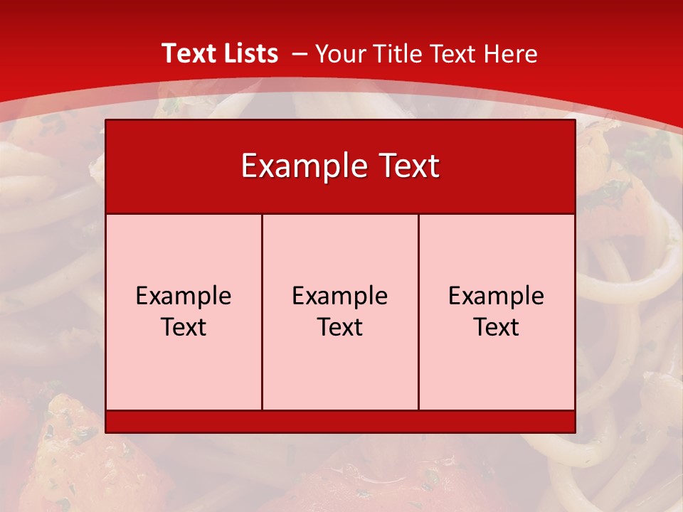 Nourriture Pates Recette PowerPoint Template