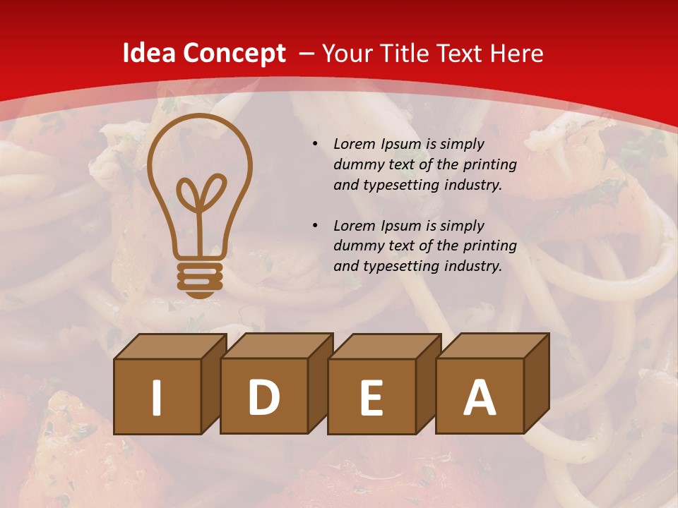 Nourriture Pates Recette PowerPoint Template