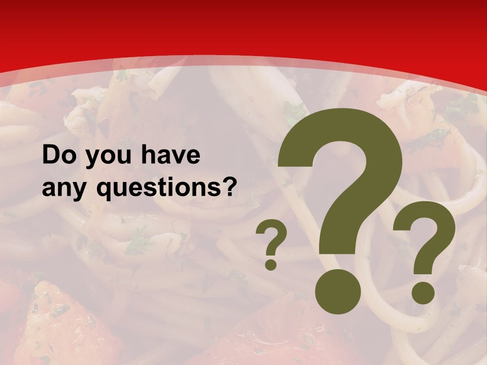 Nourriture Pates Recette PowerPoint Template