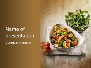 Italian Tomato Garlic PowerPoint Template