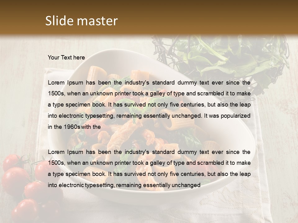 Italian Tomato Garlic PowerPoint Template