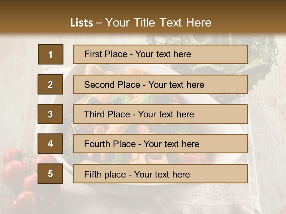 Italian Tomato Garlic PowerPoint Template