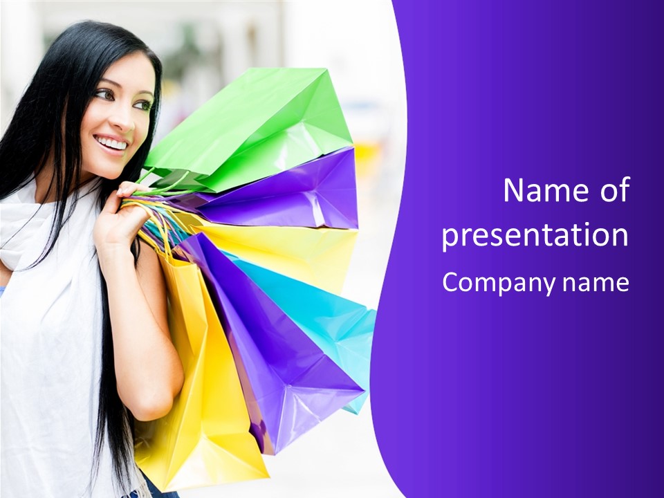 Customer Purchases  PowerPoint Template